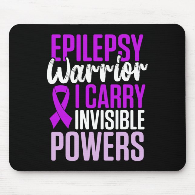 Epilepsy Awareness Epileptic Warrior Survivor 27  Mouse Pad (Front)
