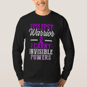 Epilepsy Awareness Epileptic Warrior Survivor  2 T-Shirt