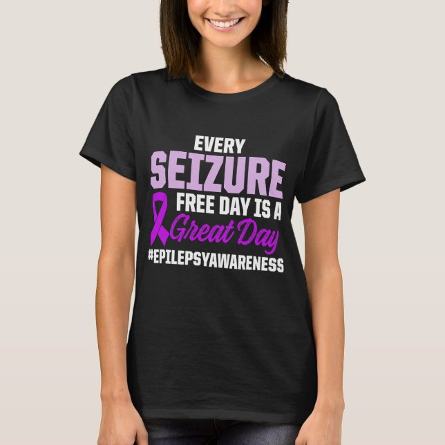 Epilepsy Awareness Epileptic Warrior T-Shirt (Front)