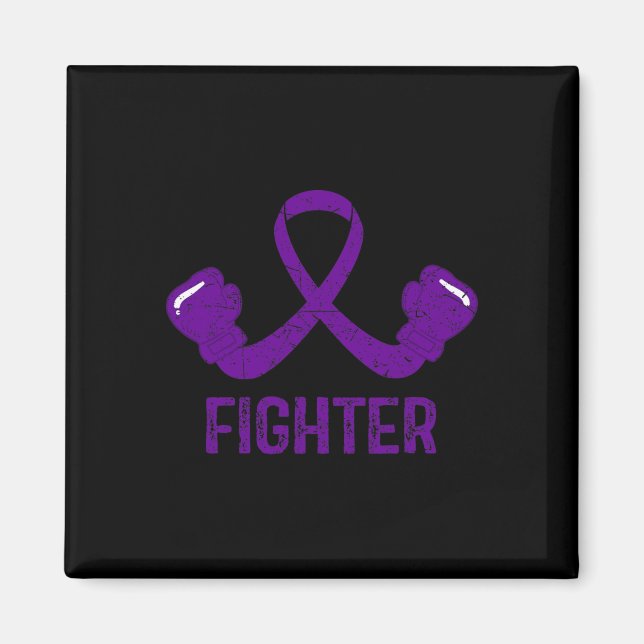 Epilepsy Awareness Fighter  Magnet (Front)