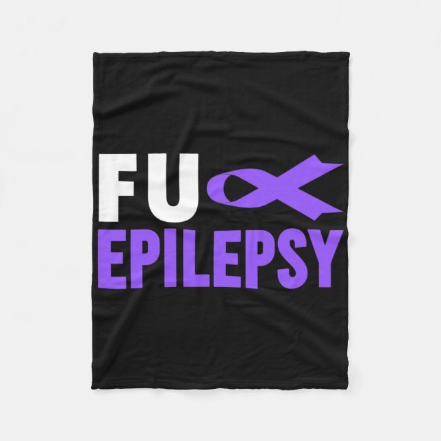 Epilepsy Awareness - Fu Epilepsy Awareness Epileps Fleece Blanket (Front)