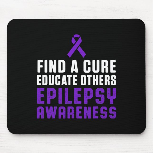 Epilepsy Awareness Fun Healthy Epileptic Warrior S Mouse Pad (Front)