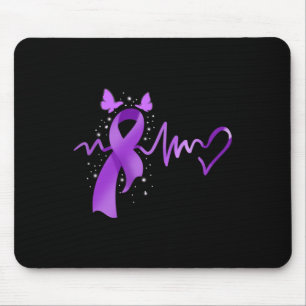 Epilepsy Awareness Heartbeat Mouse Pad