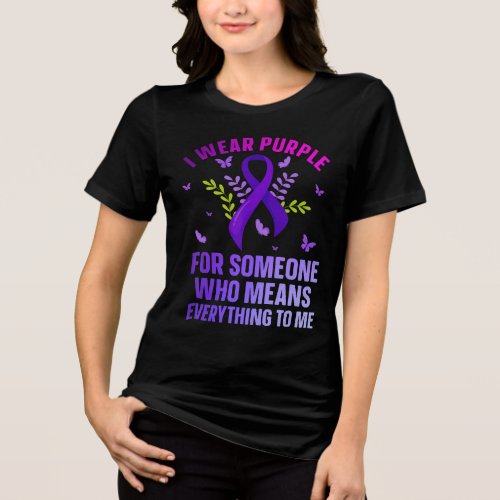 Epilepsy Awareness Loved One Support Tri-Blend Shirt
