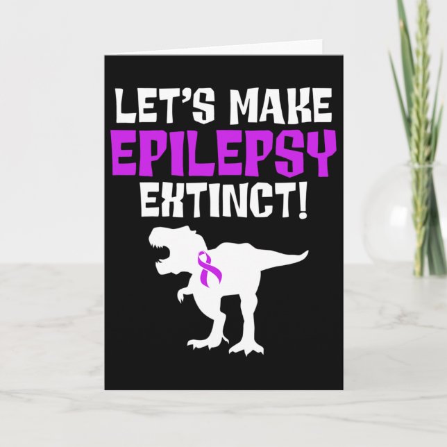 Epilepsy Awareness Make Epileptic Warrior Survivor Card (Front)