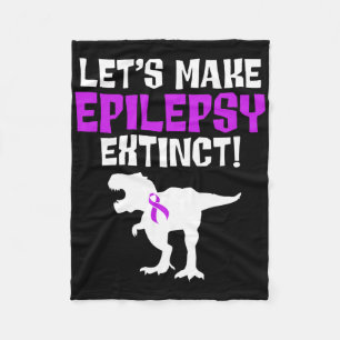 Epilepsy Awareness Make Epileptic Warrior Survivor Fleece Blanket