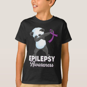 Epilepsy awareness month Dabbing panda epilepsy Aw T-Shirt