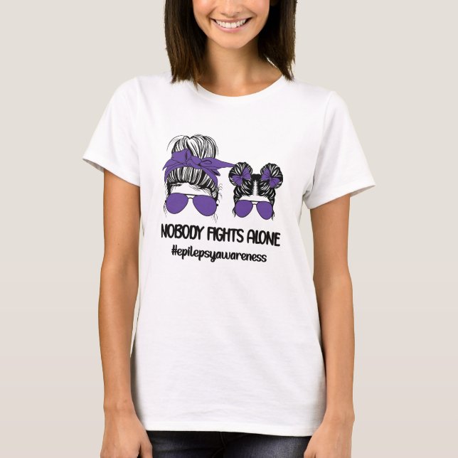 Epilepsy Awareness Month| Epilepsy Warrior Family T-Shirt (Front)
