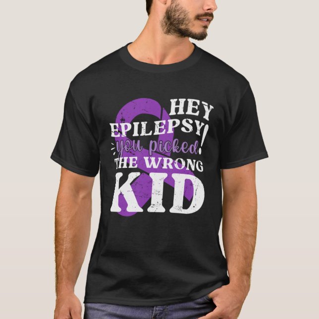 Epilepsy Awareness Month Epilepsy Warrior T-Shirt (Front)