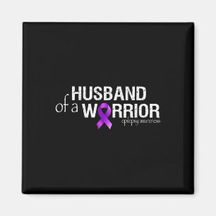 Epilepsy Awareness Month Husbynd Of A Warrior Purp Magnet