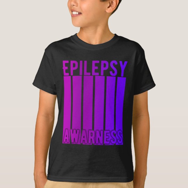 Epilepsy Awareness Month In November We Wear Purpl T-Shirt (Front)