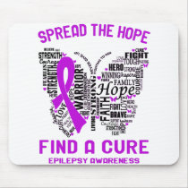 Epilepsy Awareness Month Ribbon Gifts Mouse Pad