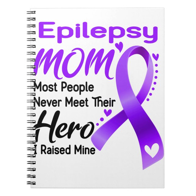 Epilepsy Awareness Month Ribbon Gifts Notebook (Front)