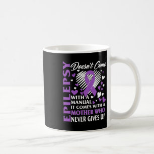 Epilepsy Awareness Mother Purple Ribbon Seizure Di Coffee Mug