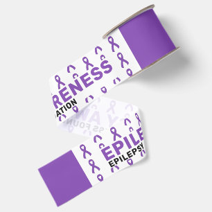 Epilepsy Awareness Pattern Ribbon