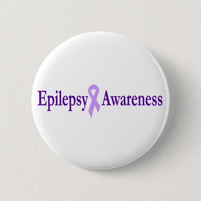 epilepsy awareness pinback button (Front)