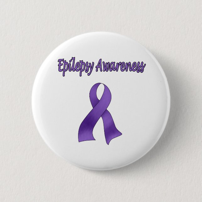 EPILEPSY Awareness Pinback Button (Front)