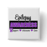 Epilepsy Awareness Pinback Button