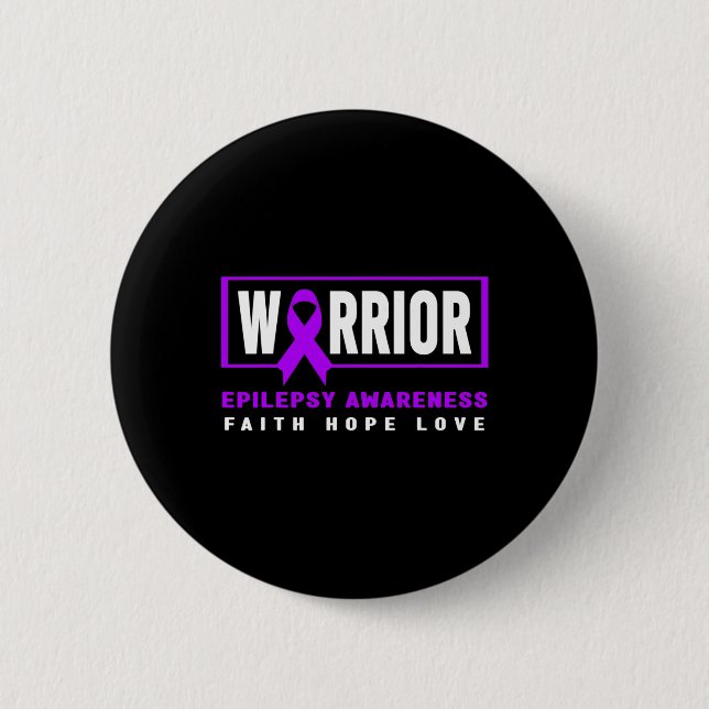 Epilepsy Awareness - Purple Day  Button (Front)