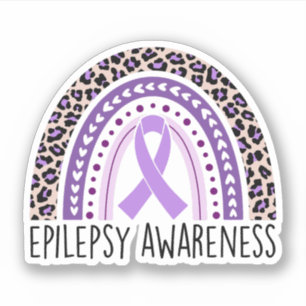 Epilepsy Awareness Rainbow Epilepsy Warrior Sticker