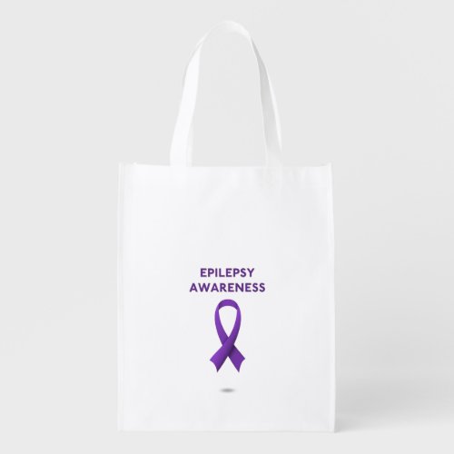 Epilepsy Awareness Reusable Grocery Bag