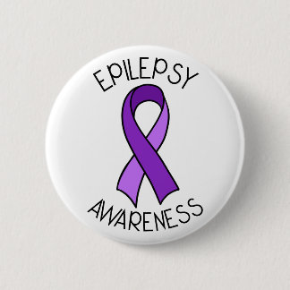 Epilepsy Awareness Ribbon Support    Button