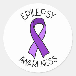 Epilepsy Awareness Month Purple Ribbon Advocacy' Sticker