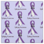 Epilepsy Awareness Ribbon with Lighthouse of Hope Fabric