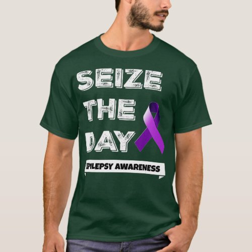 Epilepsy Awareness  Seize The Day November Purp T_Shirt