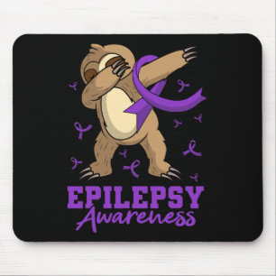 Epilepsy Awareness Sloth Dabbing Epileptic Epileps Mouse Pad