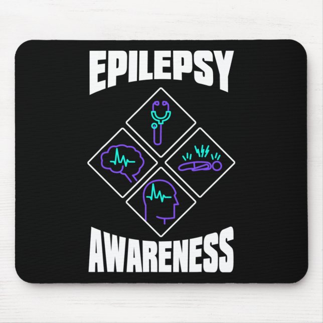 Epilepsy Awareness Specialize Epileptic Warrior Su Mouse Pad (Front)