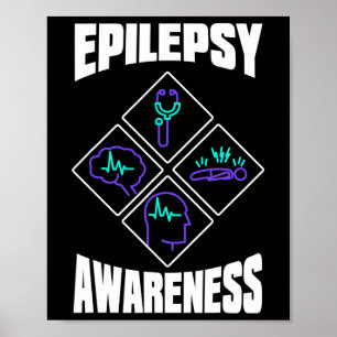 Epilepsy Awareness Specialize Epileptic Warrior Su Poster