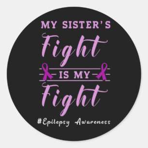 Epilepsy Awareness Support  Classic Round Sticker