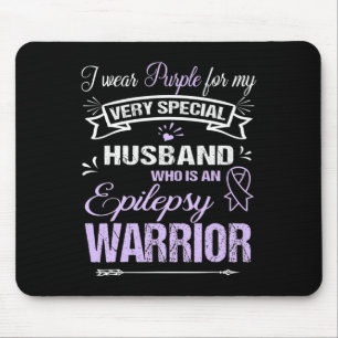 Epilepsy Awareness Support Husband Warrior Walk Ru Mouse Pad
