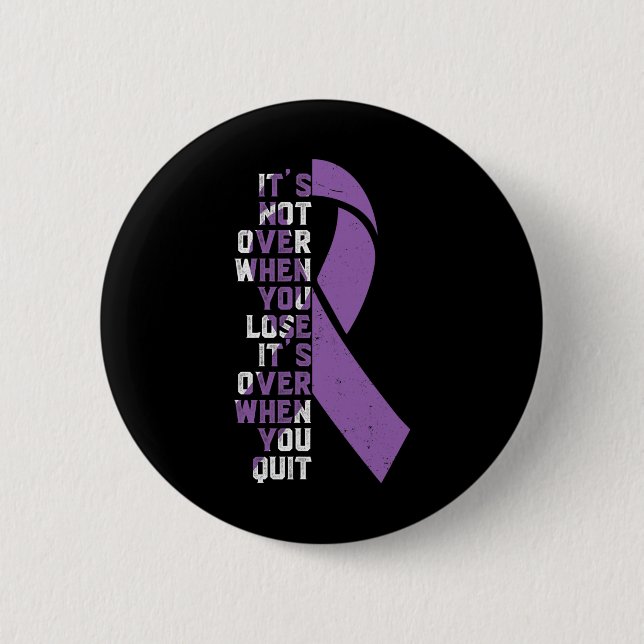 Epilepsy Awareness Support Ribbon  Button (Front)
