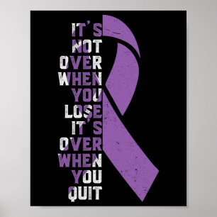 Epilepsy Awareness Support Ribbon  Poster