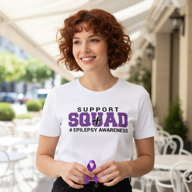 Epilepsy Awareness Support Squad Tri-Blend Shirt (Creator Uploaded)