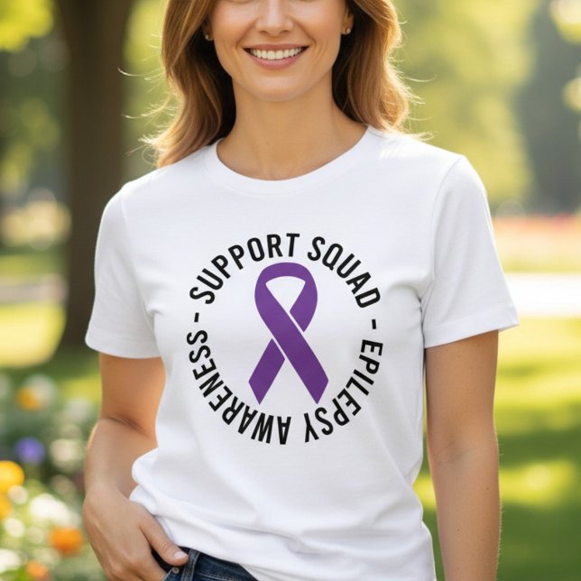 Epilepsy Awareness Support Squad Tri-Blend Shirt (Creator Uploaded)