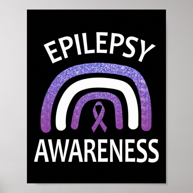 Epilepsy Awareness Survivor And Warrior Support  Poster (Front)