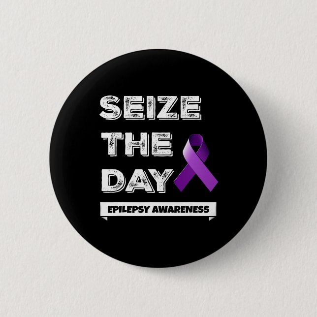 Epilepsy Awareness T 1  Button (Front)