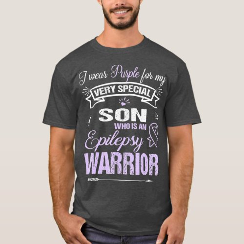Epilepsy Awareness T Support Son Warrior Walk T_Shirt