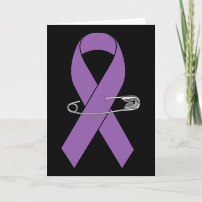 Epilepsy Awareness Walk Supporter Ribbon  Card (Front)