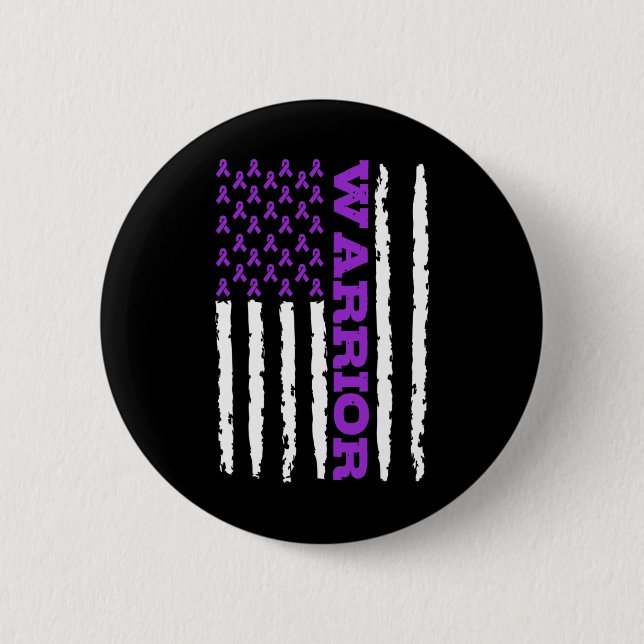 Epilepsy Awareness Warrior  Button (Front)