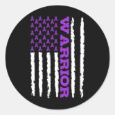 Epilepsy Awareness Sticker - 'In This Family Nobody Fights Alone' 5 Inch Vinyl Decal