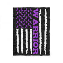 Epilepsy Awareness Warrior Fleece Blanket