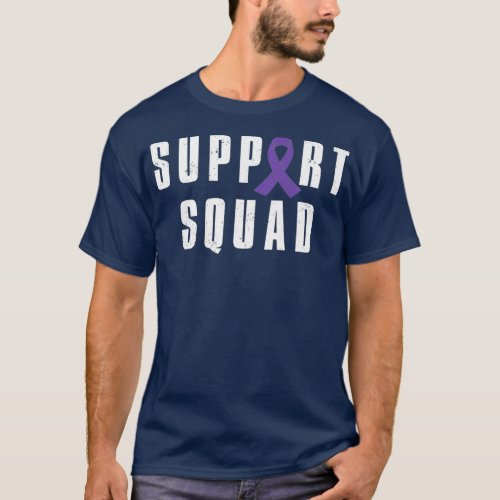 Epilepsy Awareness Warrior Support Squad Purple T_Shirt