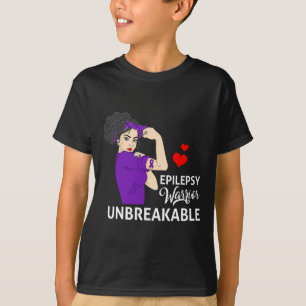 Epilepsy Awareness Warrior Unbreakable Strong Wome T-Shirt