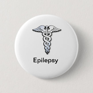 Epilepsy badge pinback button