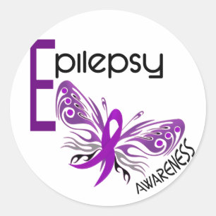 Epilepsy BUTTERFLY 3 Classic Round Sticker