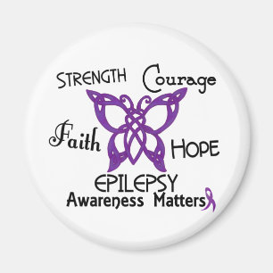 Epilepsy Celtic Butterfly 3 Magnet